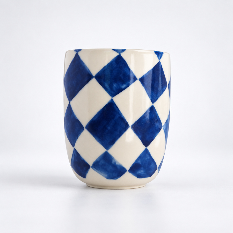 losange bleu vase 01 png
